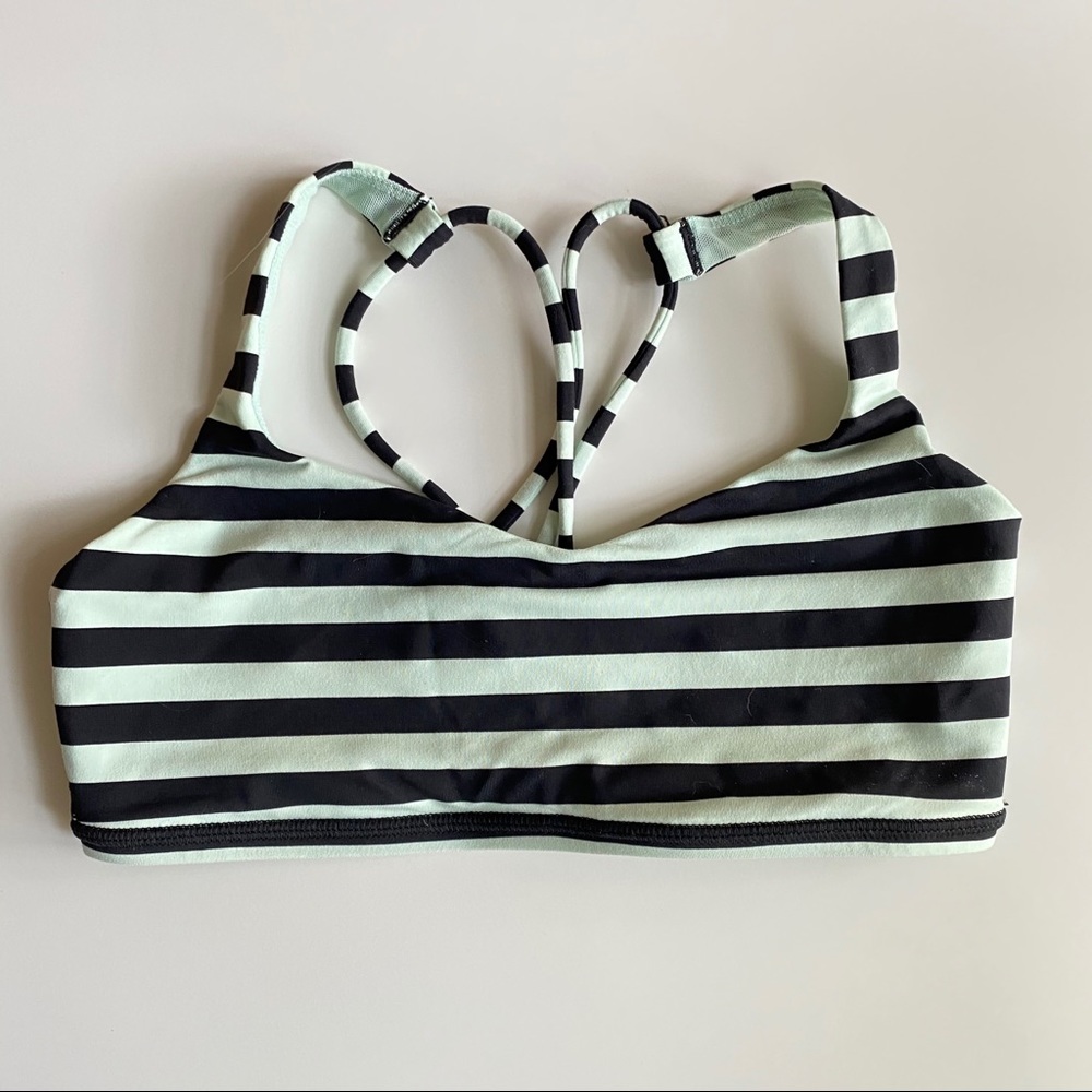 Lululemon Mint Stripe Bra 6